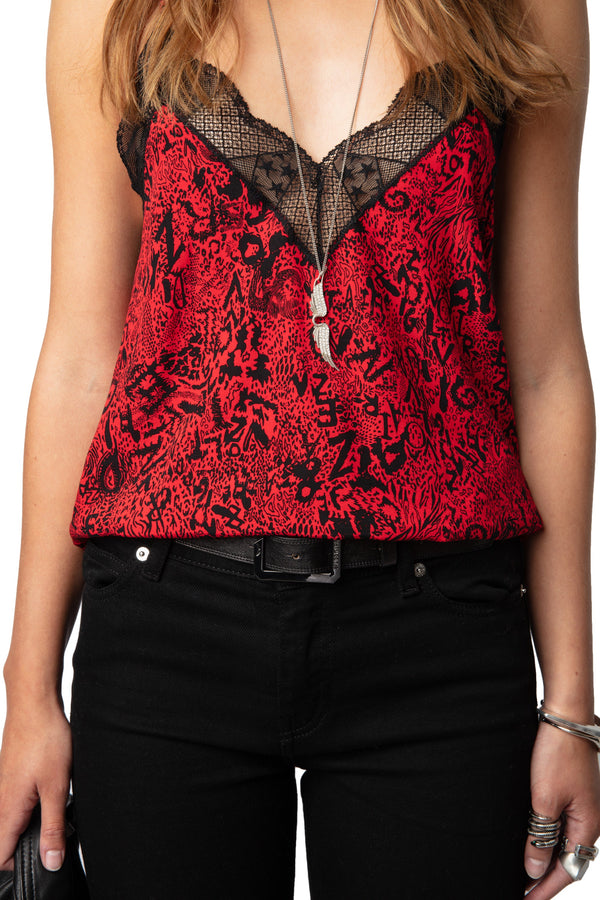 Top Caraco Christy Soft Wild Voltaire Crimson