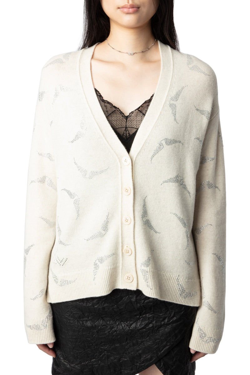 Cardigan Mirka Strass Wings Flake