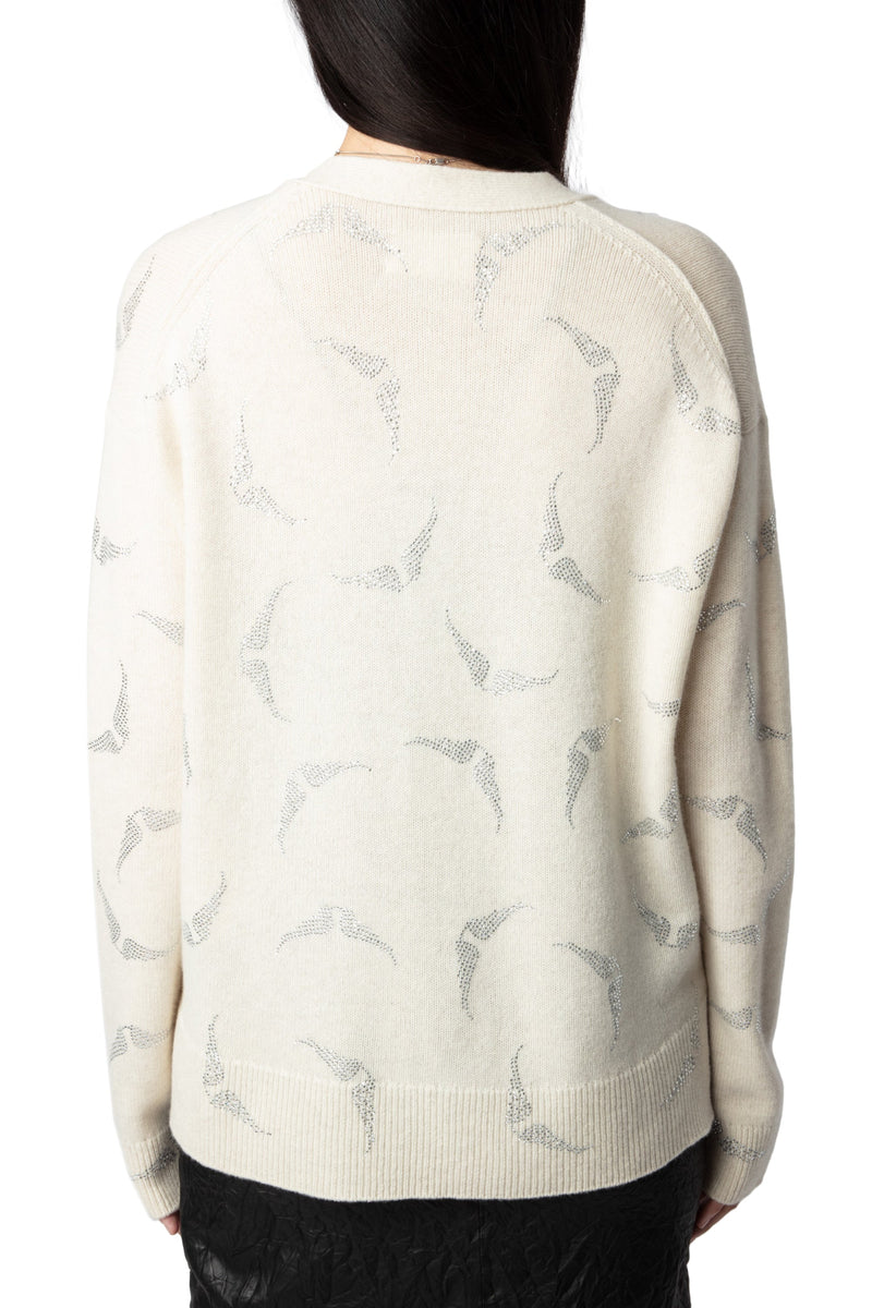 Cardigan Mirka Strass Wings Flake