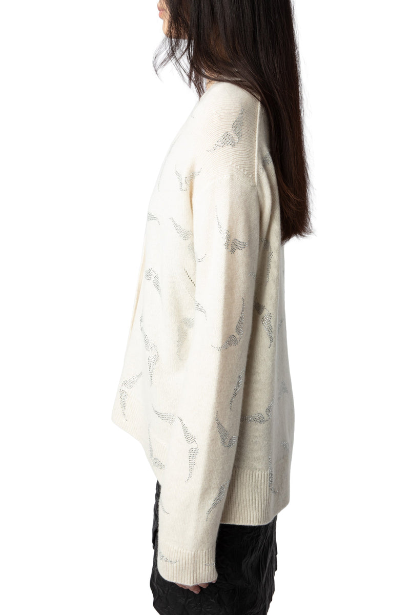 Cardigan Mirka Strass Wings Flake