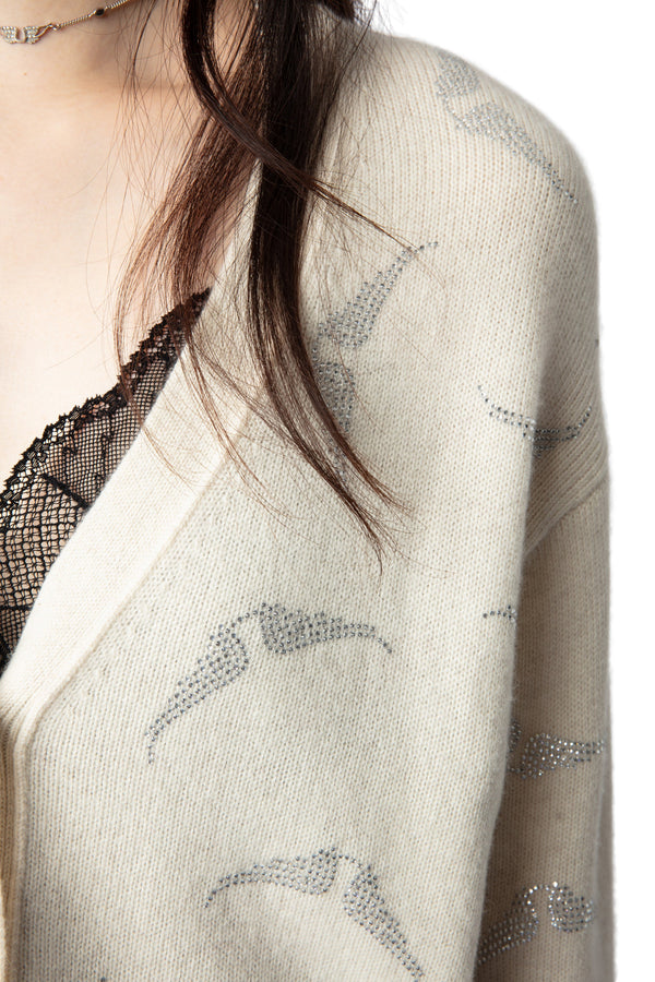 Cardigan Mirka Strass Wings Flake