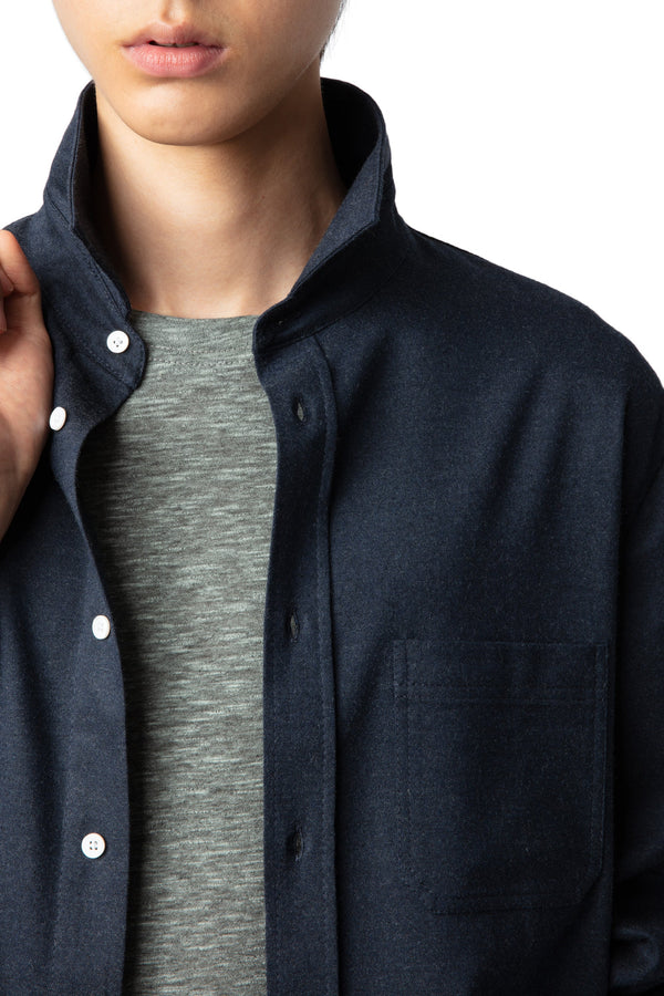Camisa Stan Pocket Flannel Encre