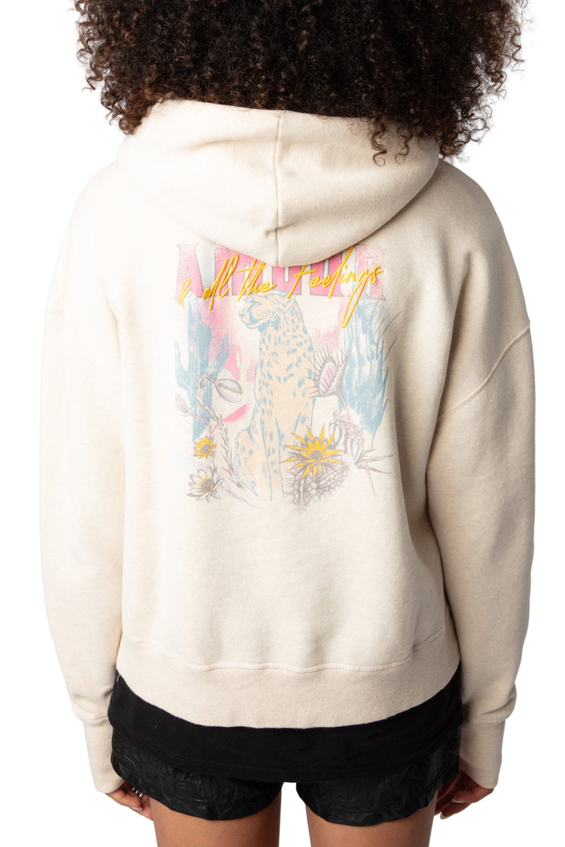 Sudadera Mia Zip Concert Cheetah Sugar