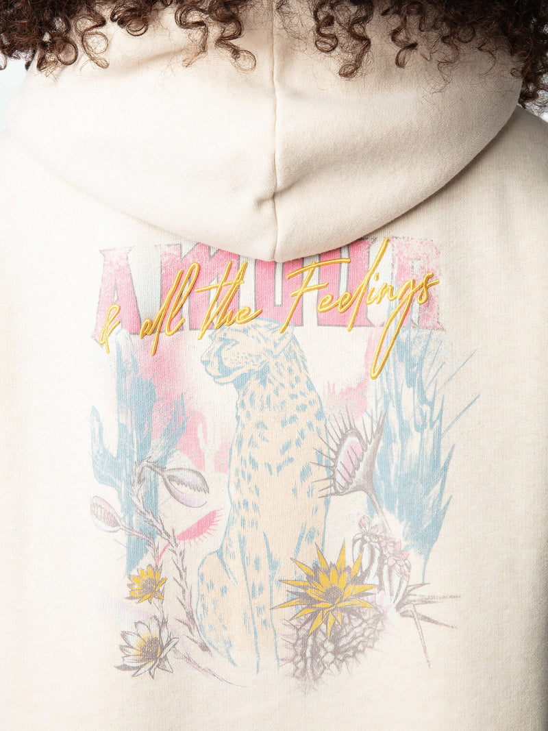 Sudadera Mia Zip Concert Cheetah Sugar