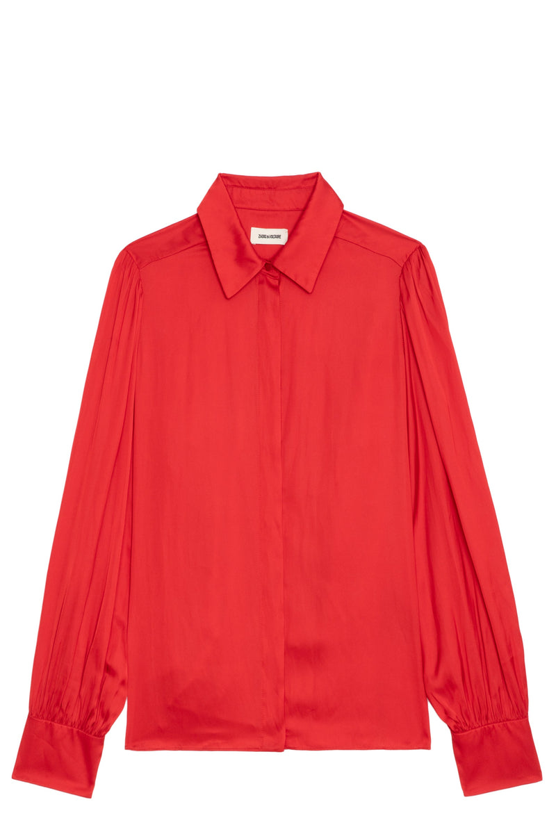 Blusa Trenta Satin Cerise