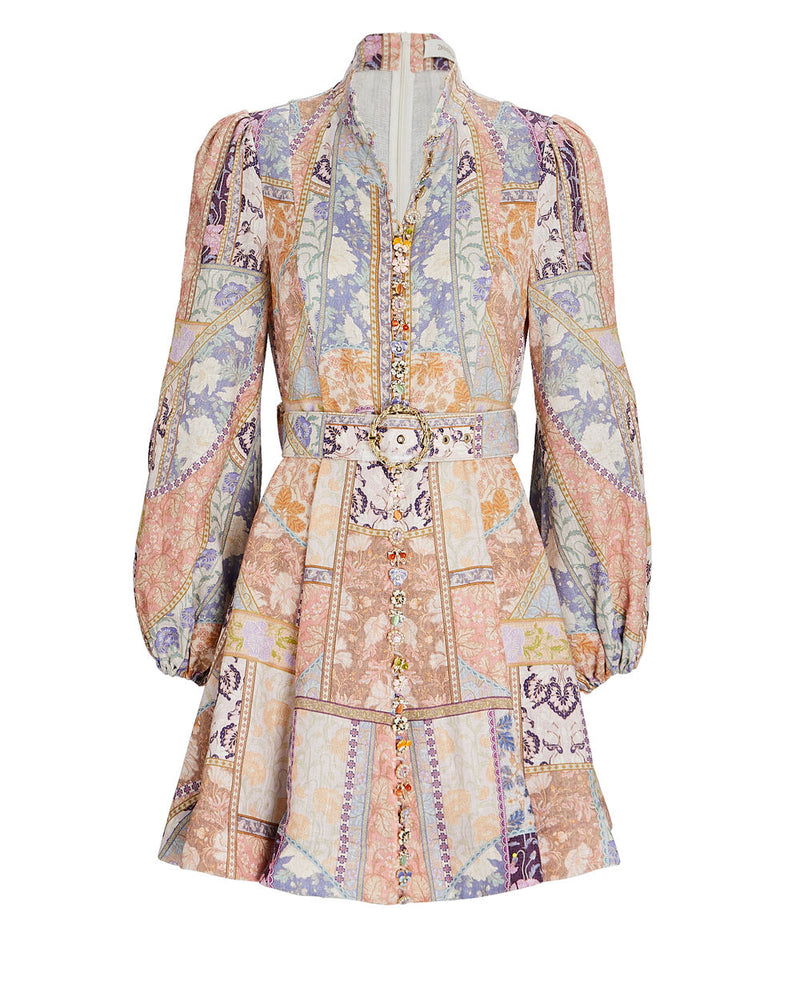 Vestido Casual Kaleidoscope Buttoned Rosa
