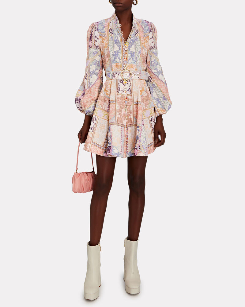 Vestido Casual Kaleidoscope Buttoned Rosa