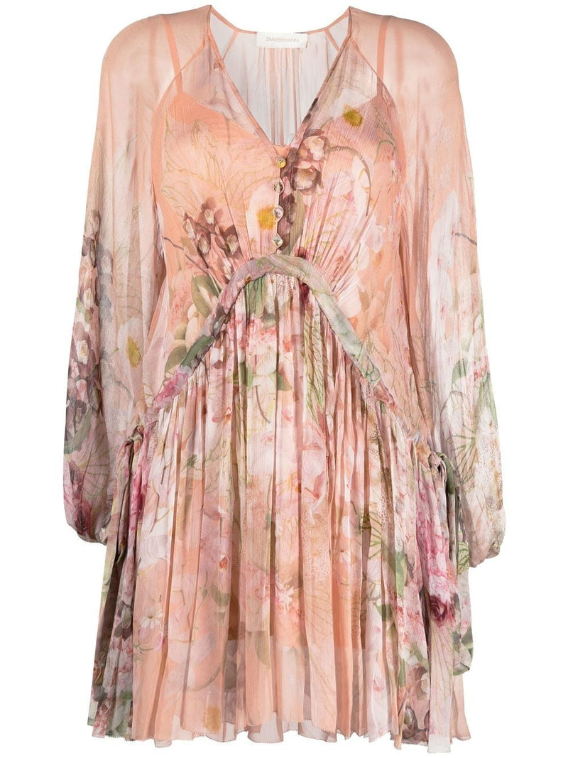 Vestido Formal Dancer Drawn Mini Rosa