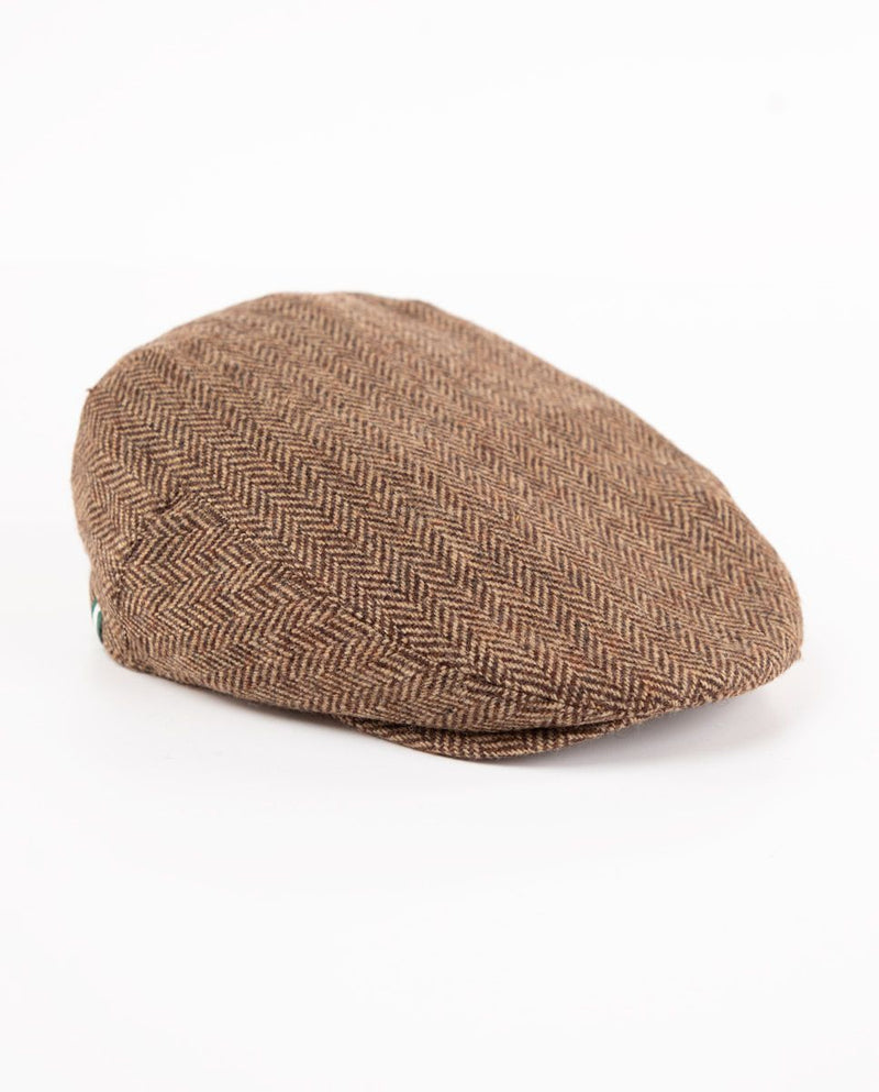 Gorra Plato Lana Espiga Marrón