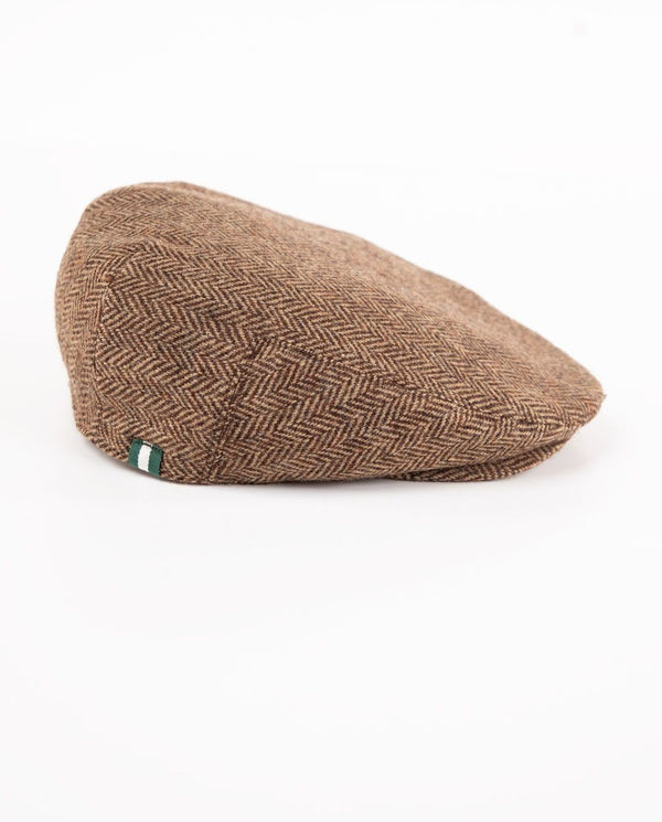 Gorra Plato Lana Espiga Marrón