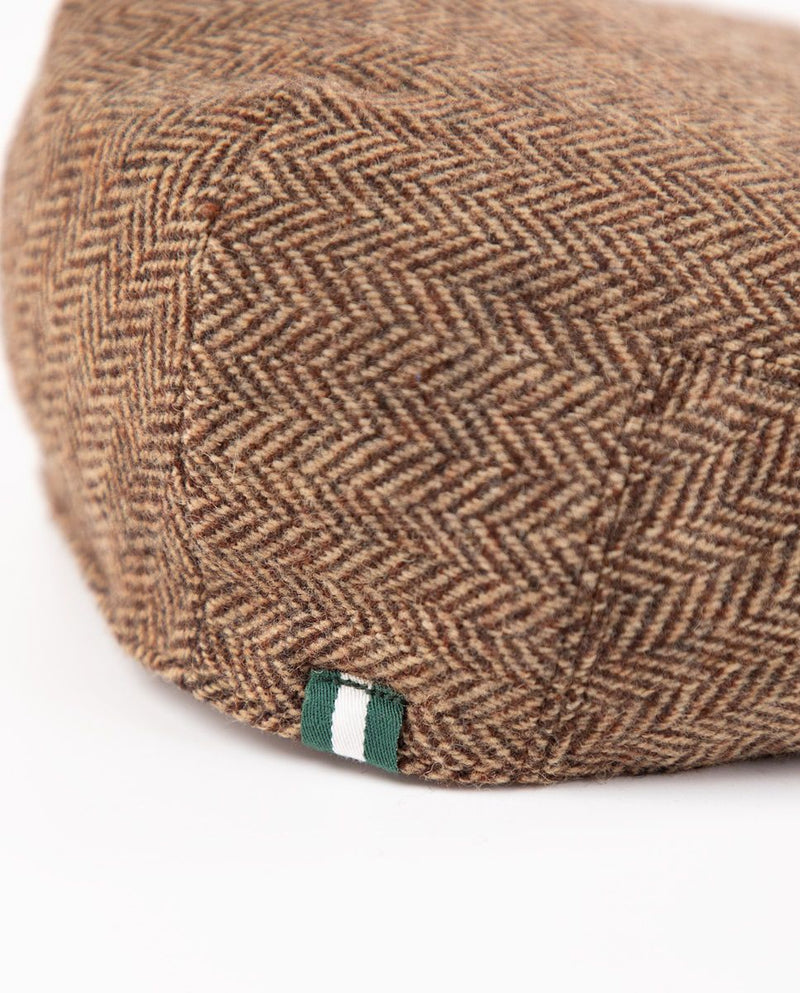 Gorra Plato Lana Espiga Marrón