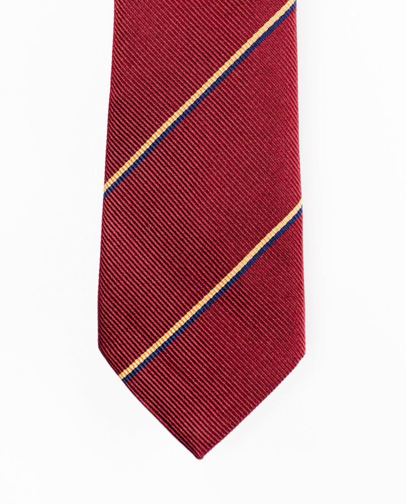 Corbata Seda Granate Naranja