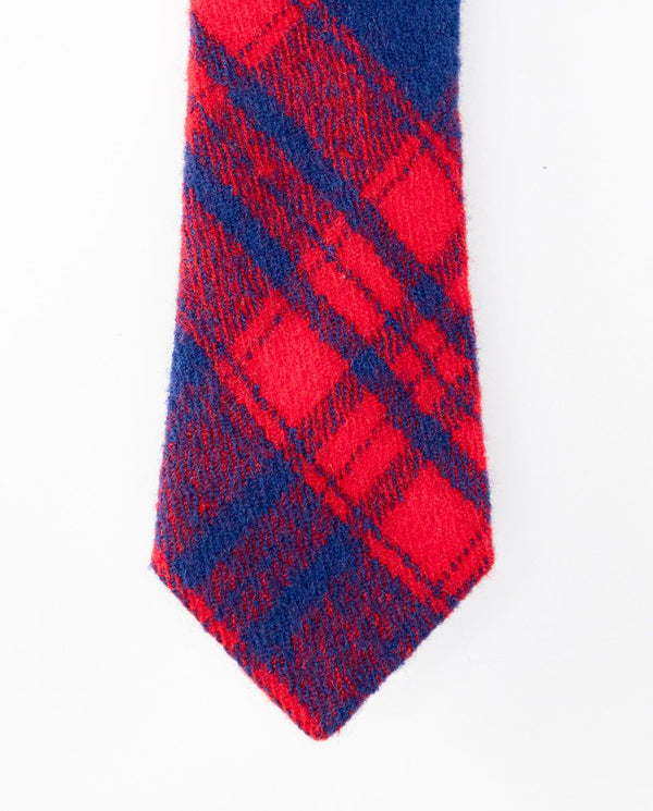 Corbata Lana Cuadro Harrys Marrón