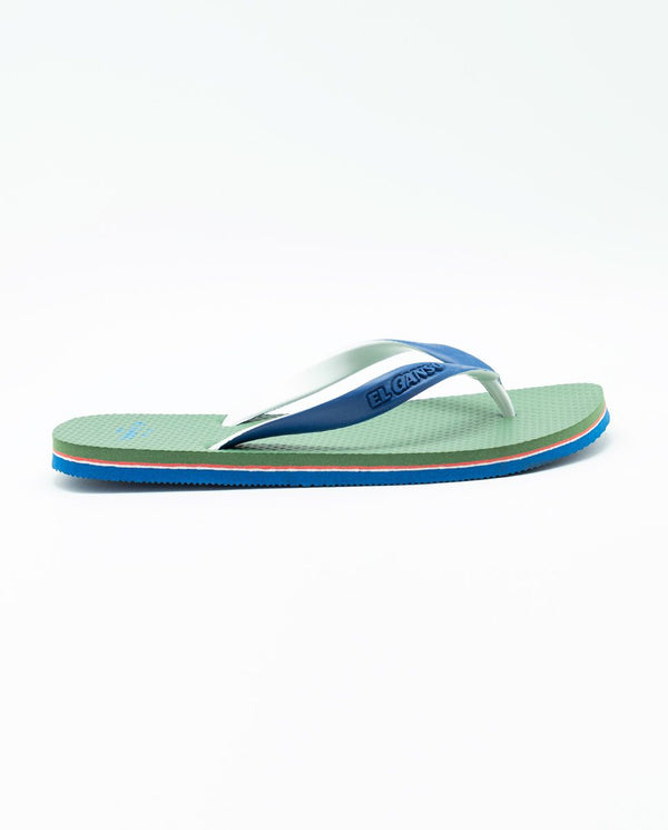 El Ganso | Flip Flop Liso Verde para hombre.