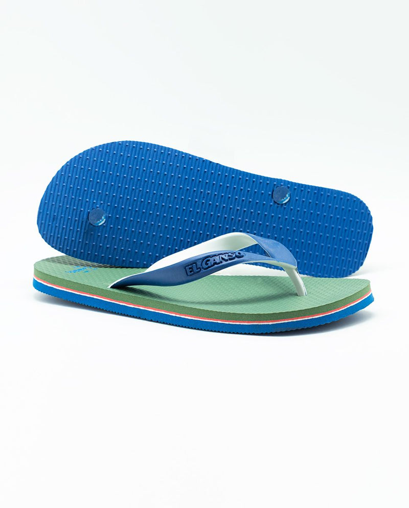 El Ganso | Flip Flop Liso Verde para hombre.