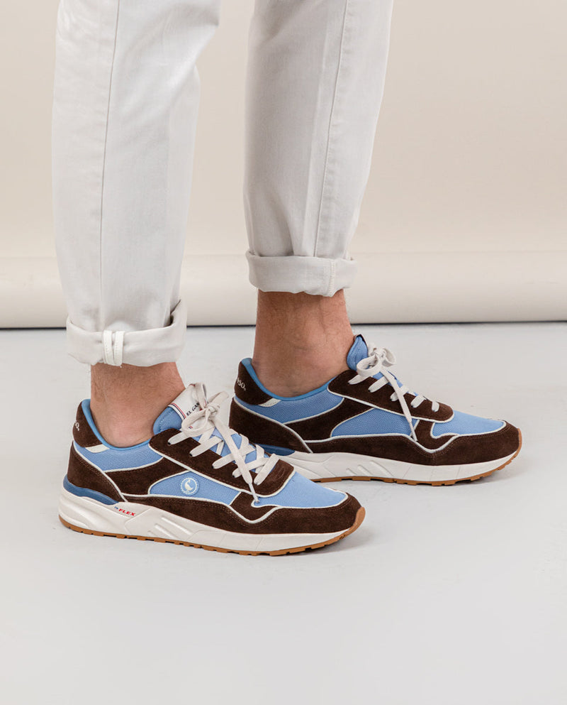 Zapatilla El Ganso & Flex Marrón Azul
