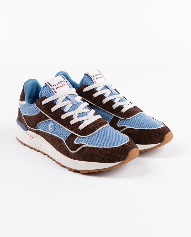 Zapatilla El Ganso & Flex Marrón Azul