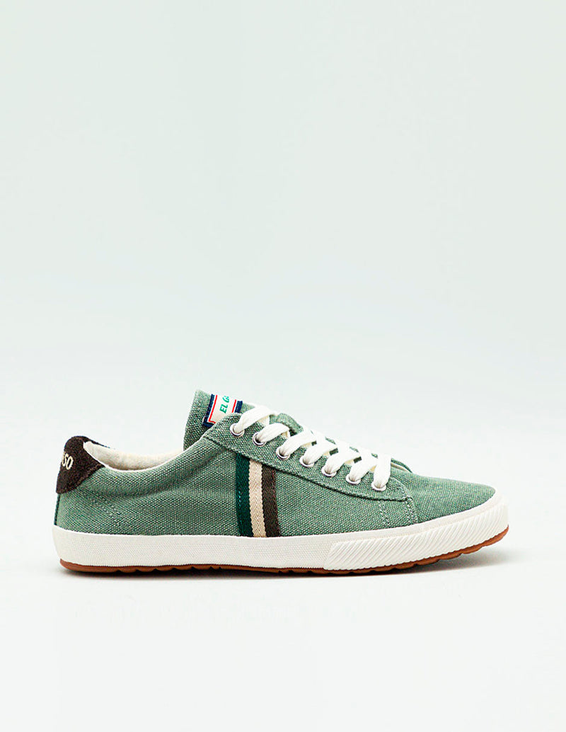 Low Top Washed Canvas Verde