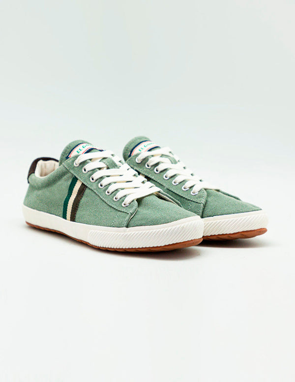 Low Top Washed Canvas Verde