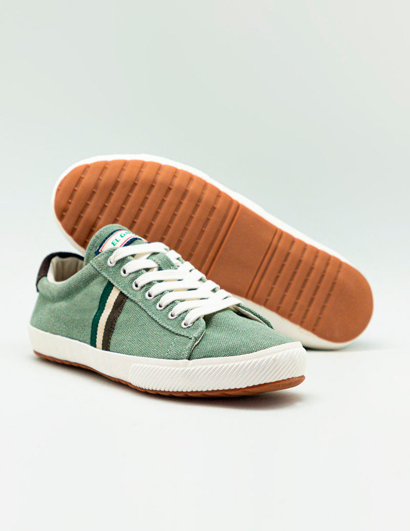 Low Top Washed Canvas Verde