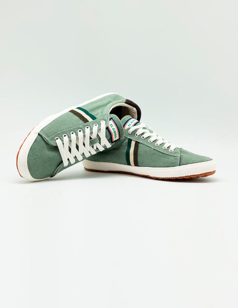 Low Top Washed Canvas Verde