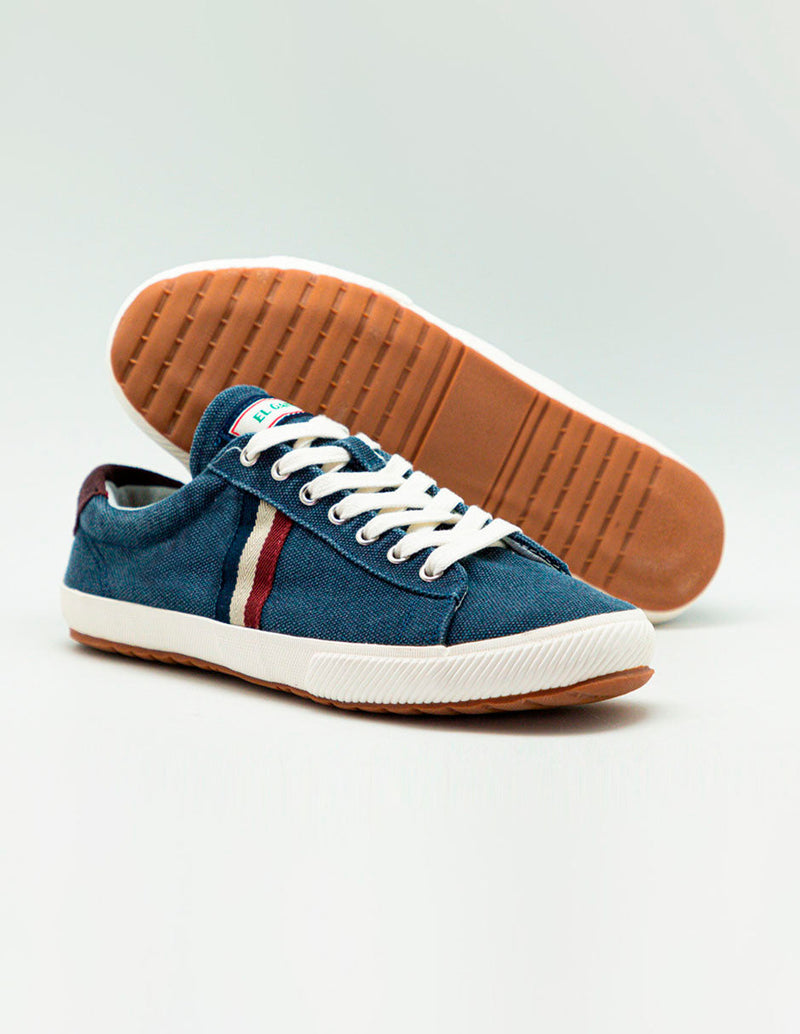 Low Top Washed Canvas Azul