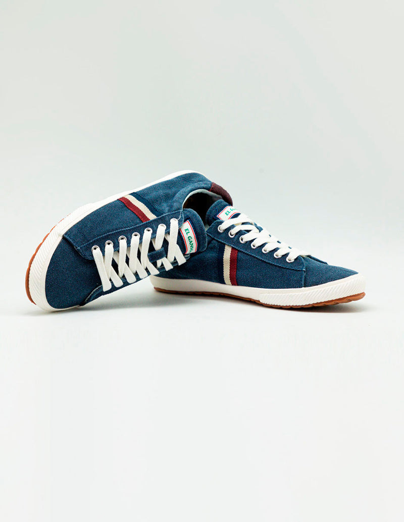 Low Top Washed Canvas Azul