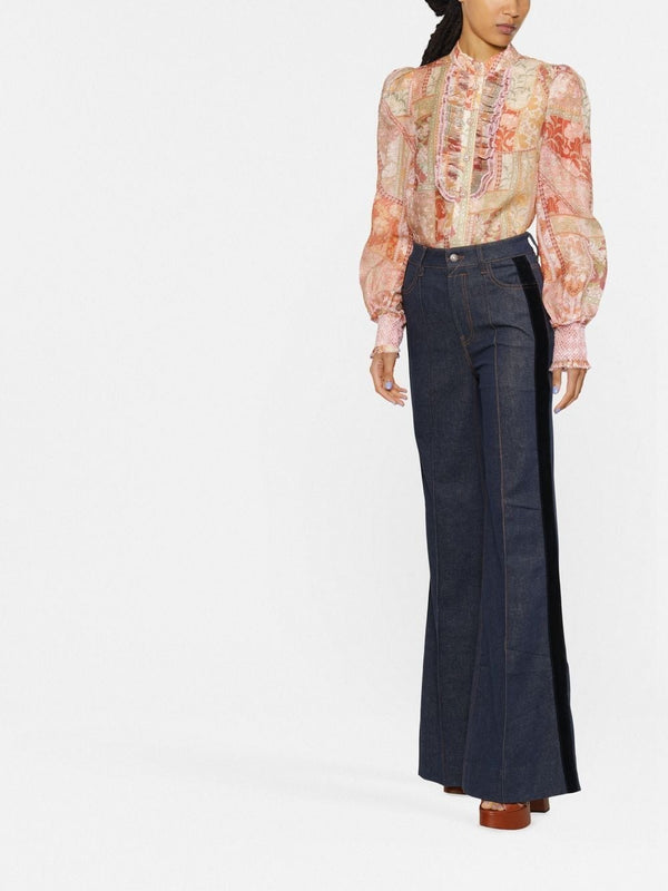 Jeans Kaleidoscope Flare Marino