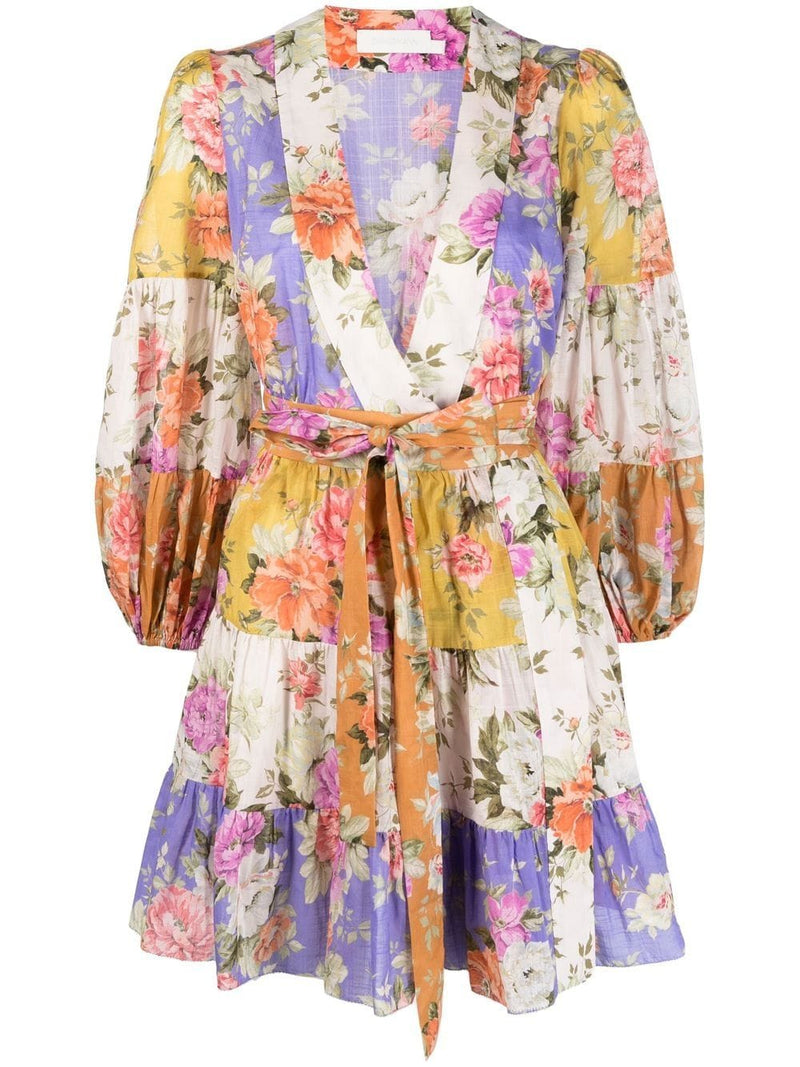 Vestido Casual Pattie Wrap Mini Naranja