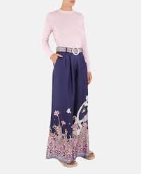 Pantalón Formal Celestial Wide Leg Marino