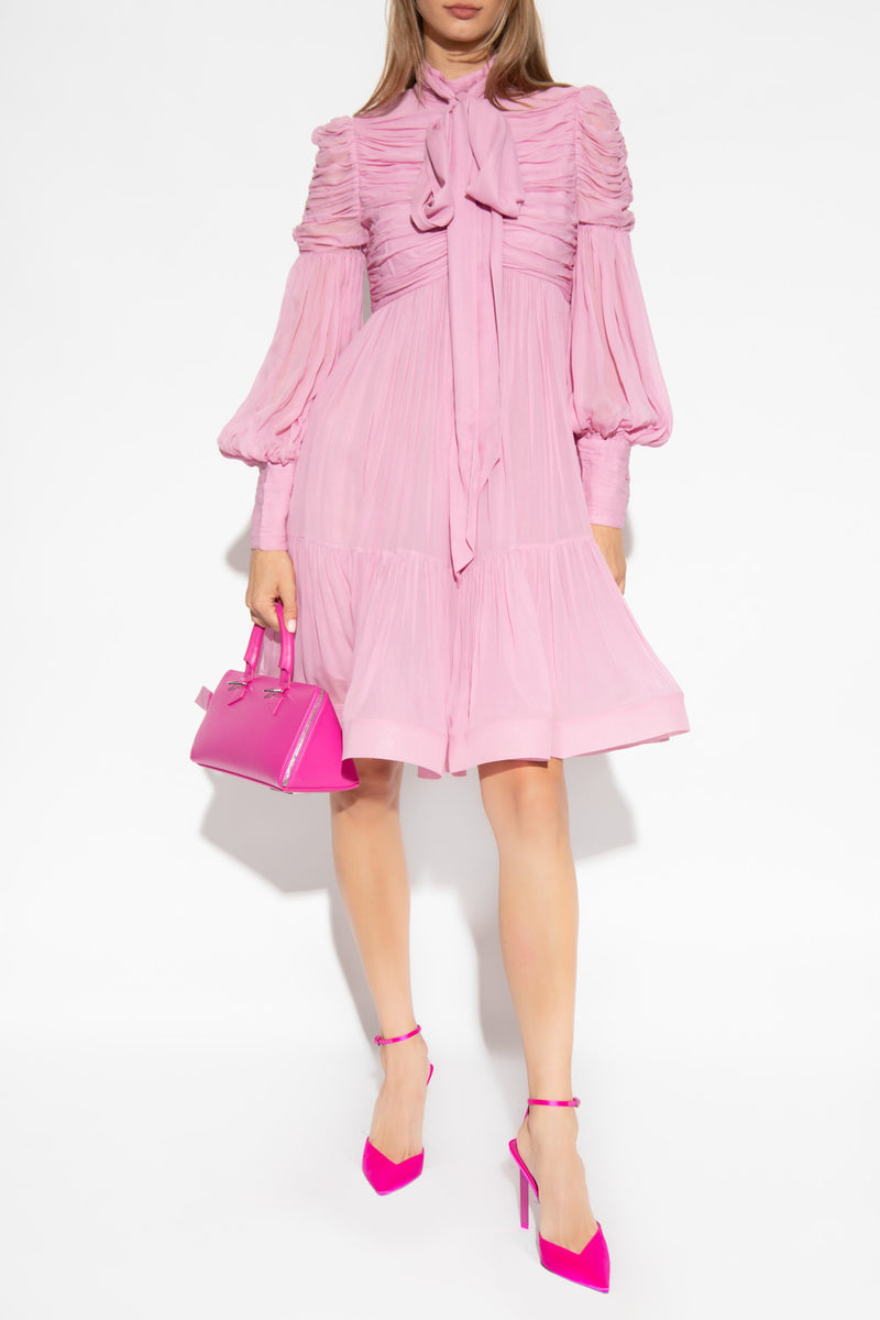 Vestido Formal Celestial Ruched Mini Lila