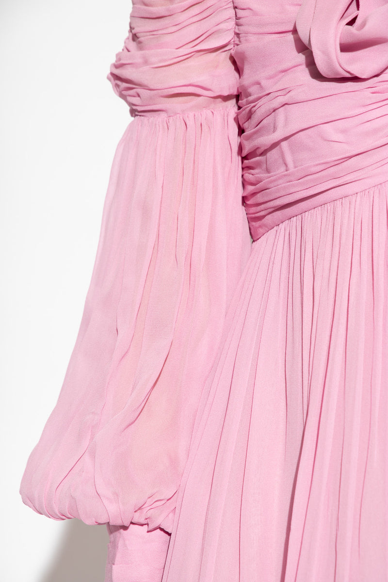 Vestido Formal Celestial Ruched Mini Lila