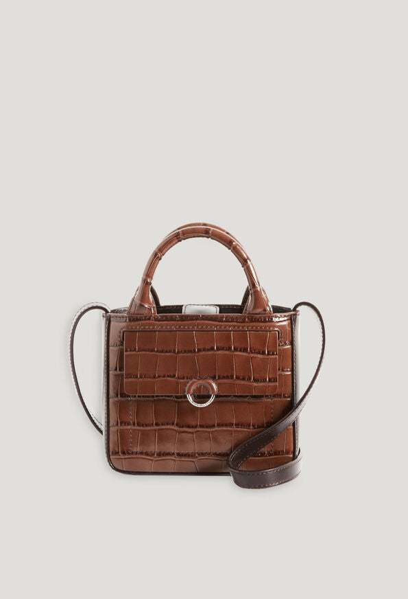 Claudie Pierlot | Bolso Anoucko Nano piel repujada marrón para mujer.