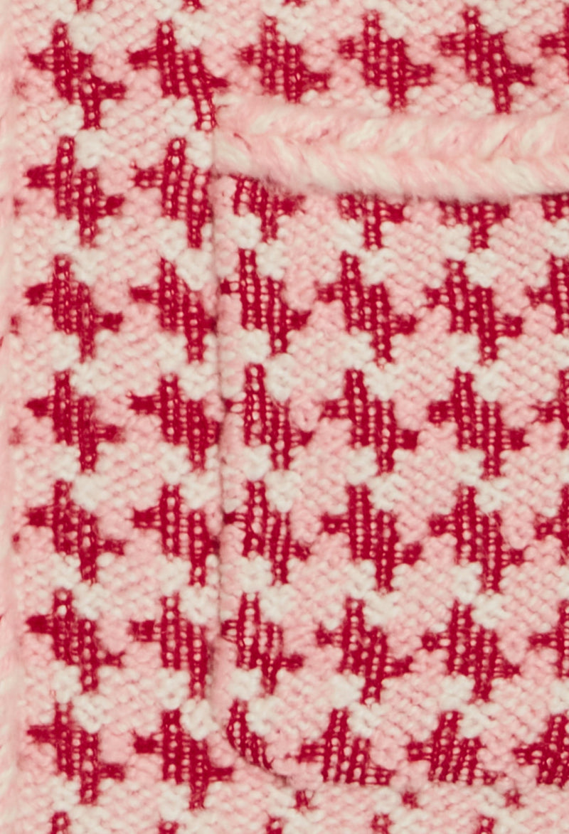 Cárdigan de punto efecto tweed