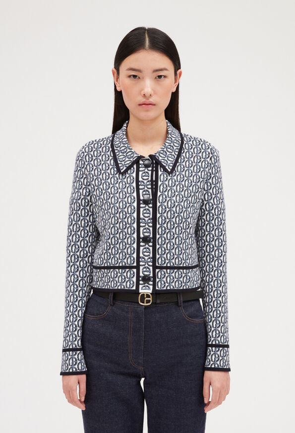 Claudie Pierlot | Cárdigan corto con cuello para mujer.