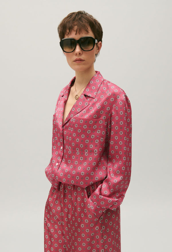 Claudie Pierlot | Camisa satinada con estampado para mujer.