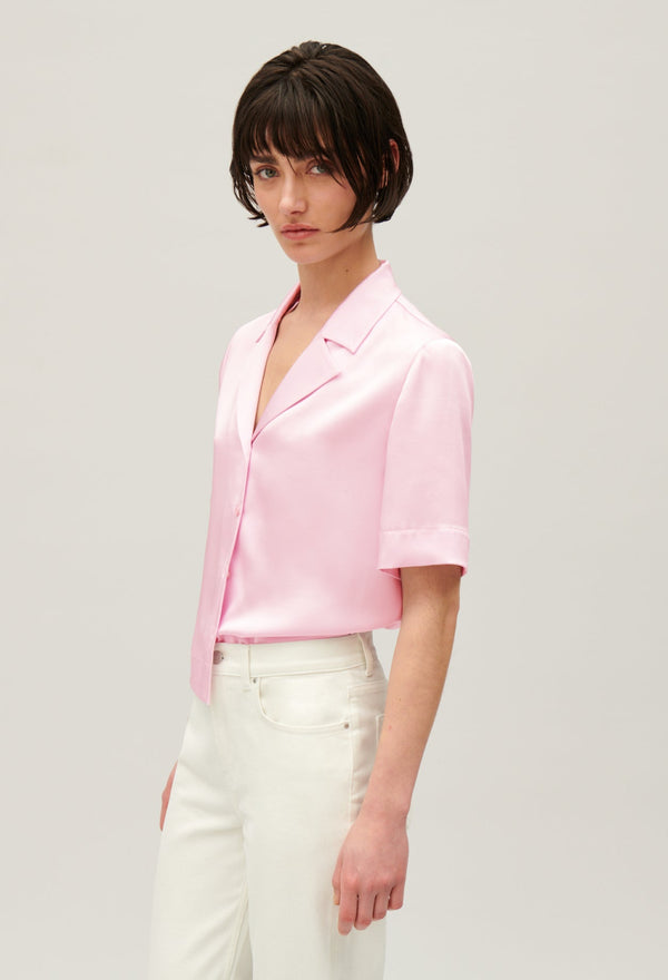 Claudie Pierlot | Camisa vaporosa de manga corta para mujer.