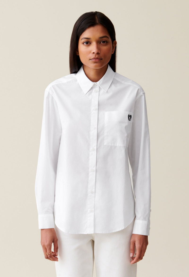 Claudie Pierlot | Camisa Jean Toto blanca para mujer.