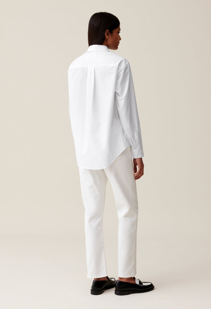 Claudie Pierlot | Camisa Jean Toto blanca para mujer.