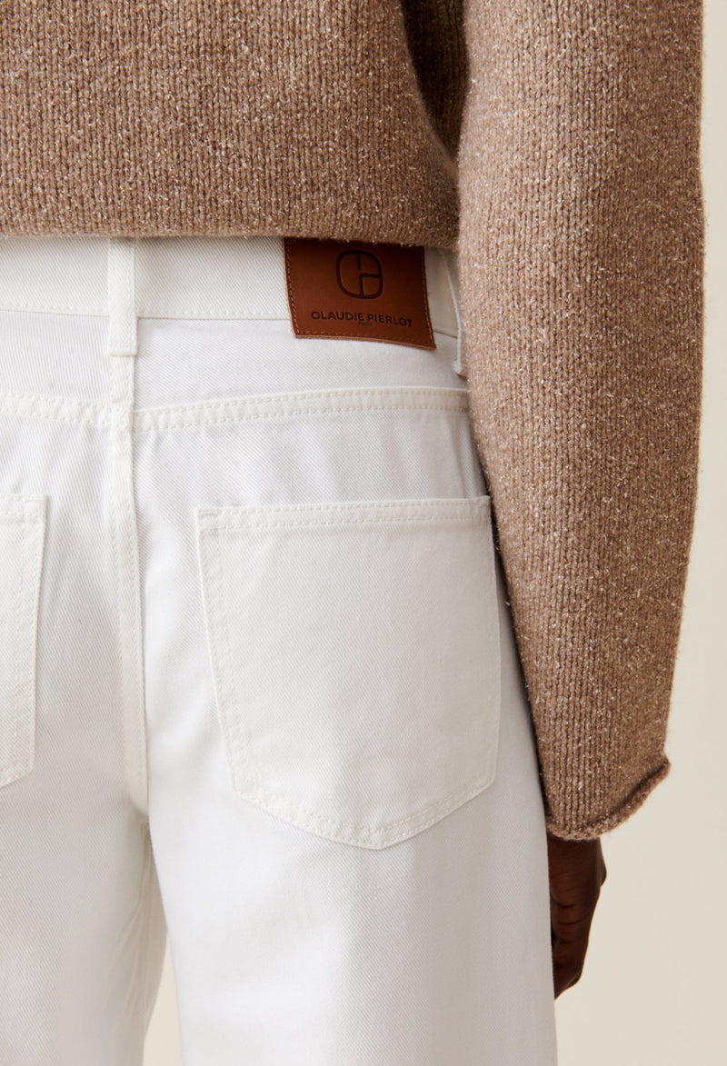 Claudie Pierlot | Vaquero Michel recto baggy en crudo para mujer.