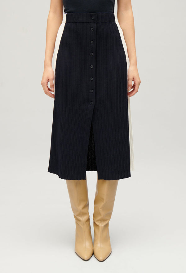 Claudie Pierlot | Falda midi bicolor para mujer.