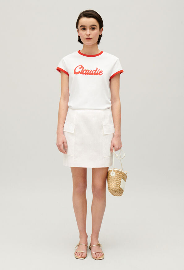 Claudie Pierlot | Minifalda blanca para mujer.