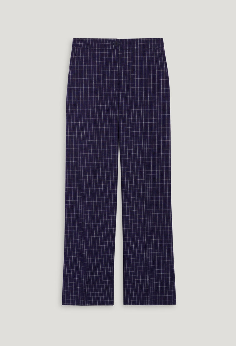 Pantalón traje cuadros índigo