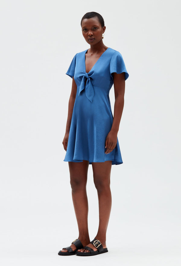 Claudie Pierlot | Vestido corto fluido azul azul para mujer, con grandes descuentos