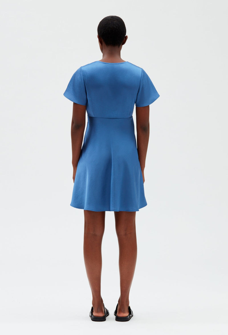 Claudie Pierlot | Vestido corto fluido azul azul para mujer, con grandes descuentos