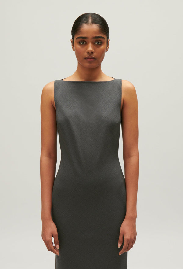 Claudie Pierlot | Vestido recto largo medio negro para mujer.