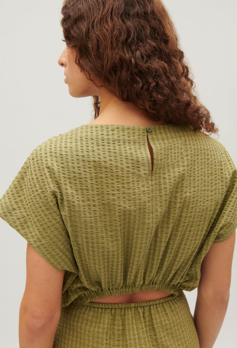 Vestido midi rayas