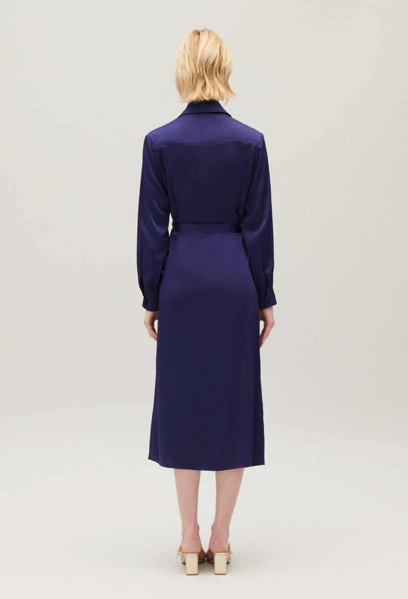 Claudie Pierlot | Vestido midi cruzado para mujer.