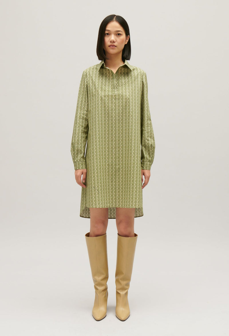 Claudie Pierlot | Vestido corto monograma verde para mujer.