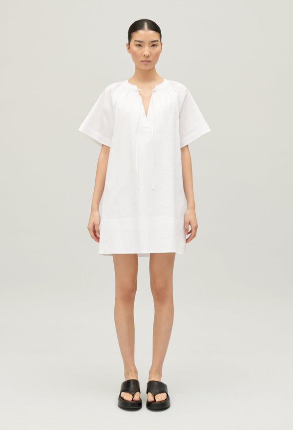 Claudie Pierlot | Vestido corto blanco anudado para mujer.